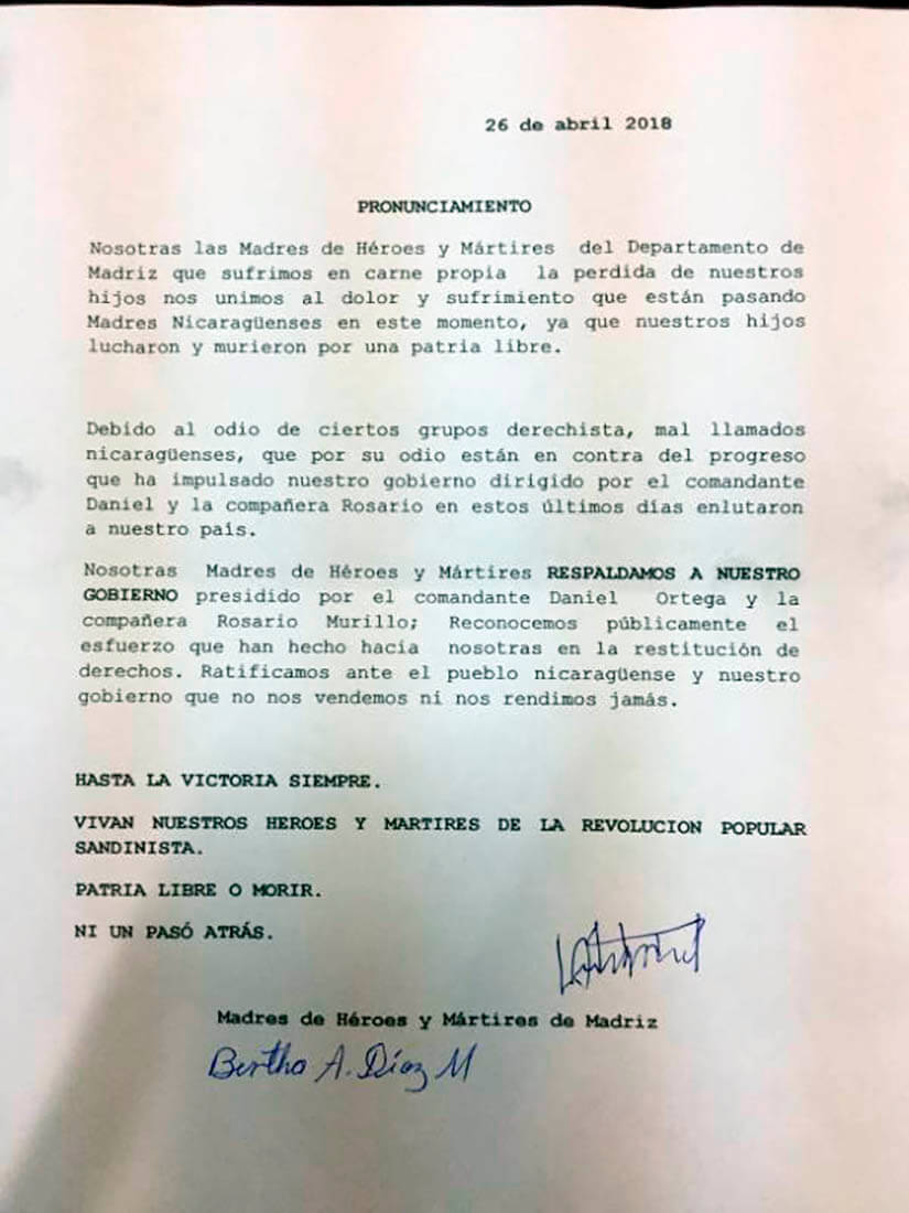 PRONUNCIAMIENTOS